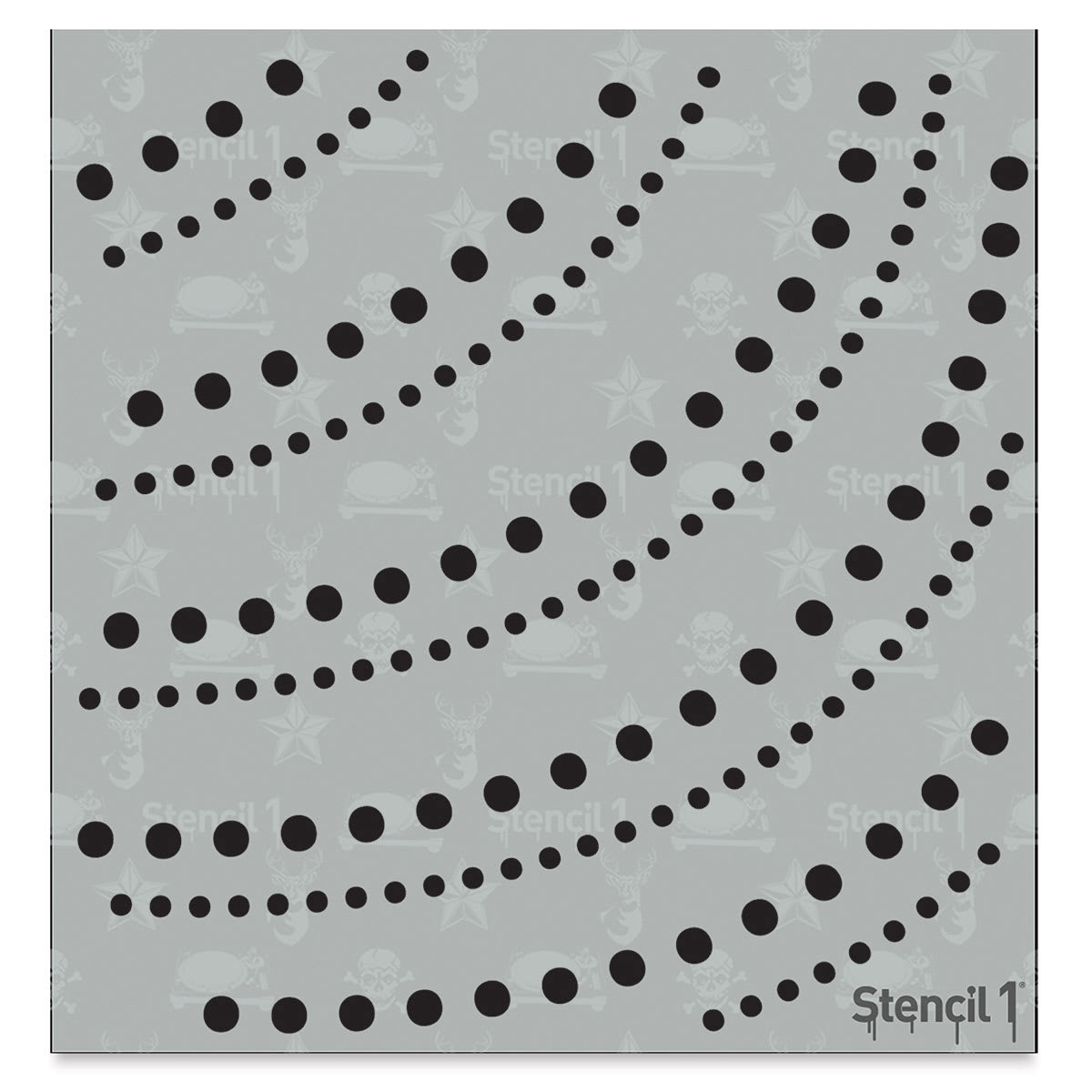 Stencil1 Stencil - String of Dots, 5-3/4" x 6"