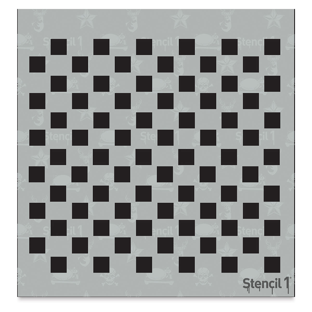 Stencil1 Stencil - Checkers, Repeat Pattern, 5-3/4" x 6"