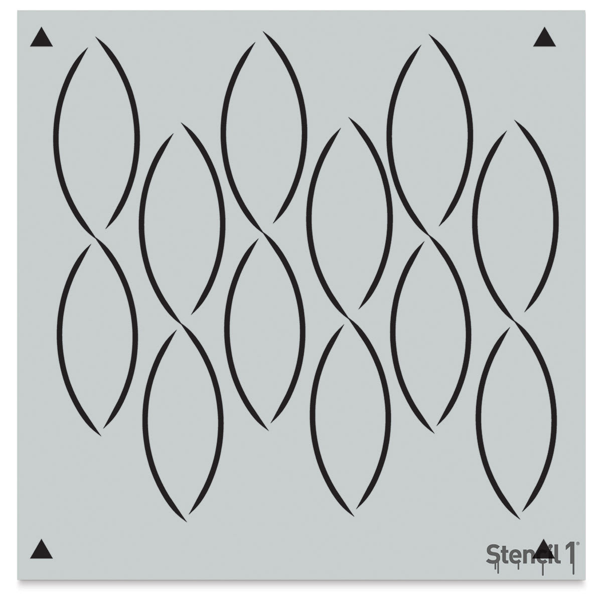 Stencil1 Stencil - Soft Chains, Repeat Pattern, 11" x 11"