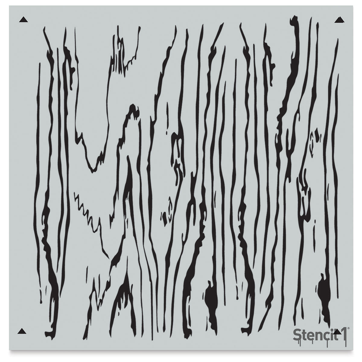 Stencil1 Stencil - Wood Grain, Repeat Pattern, 11" x 11"