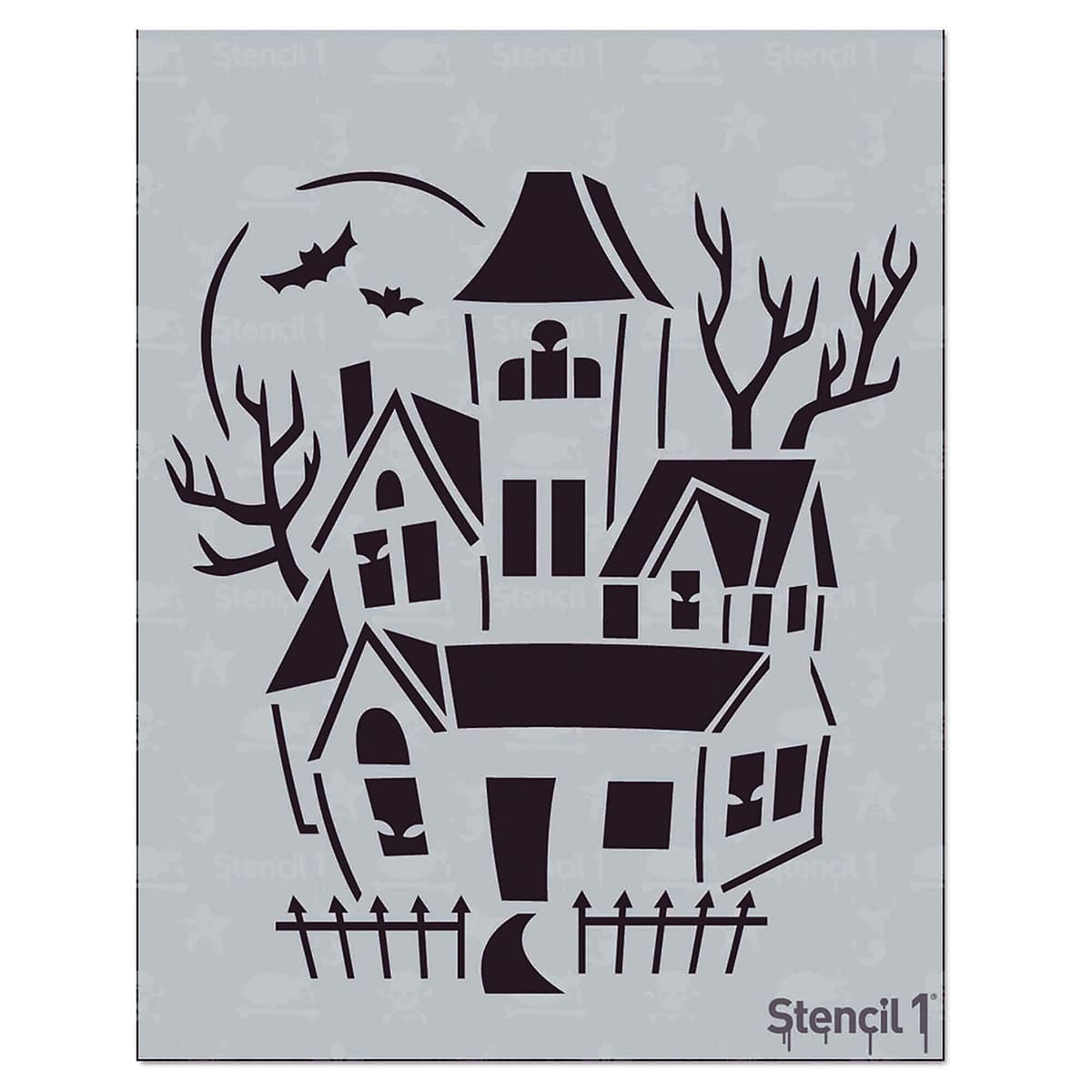 Stencil1 Stencil - Haunted House, 5-3/4'' x 6''