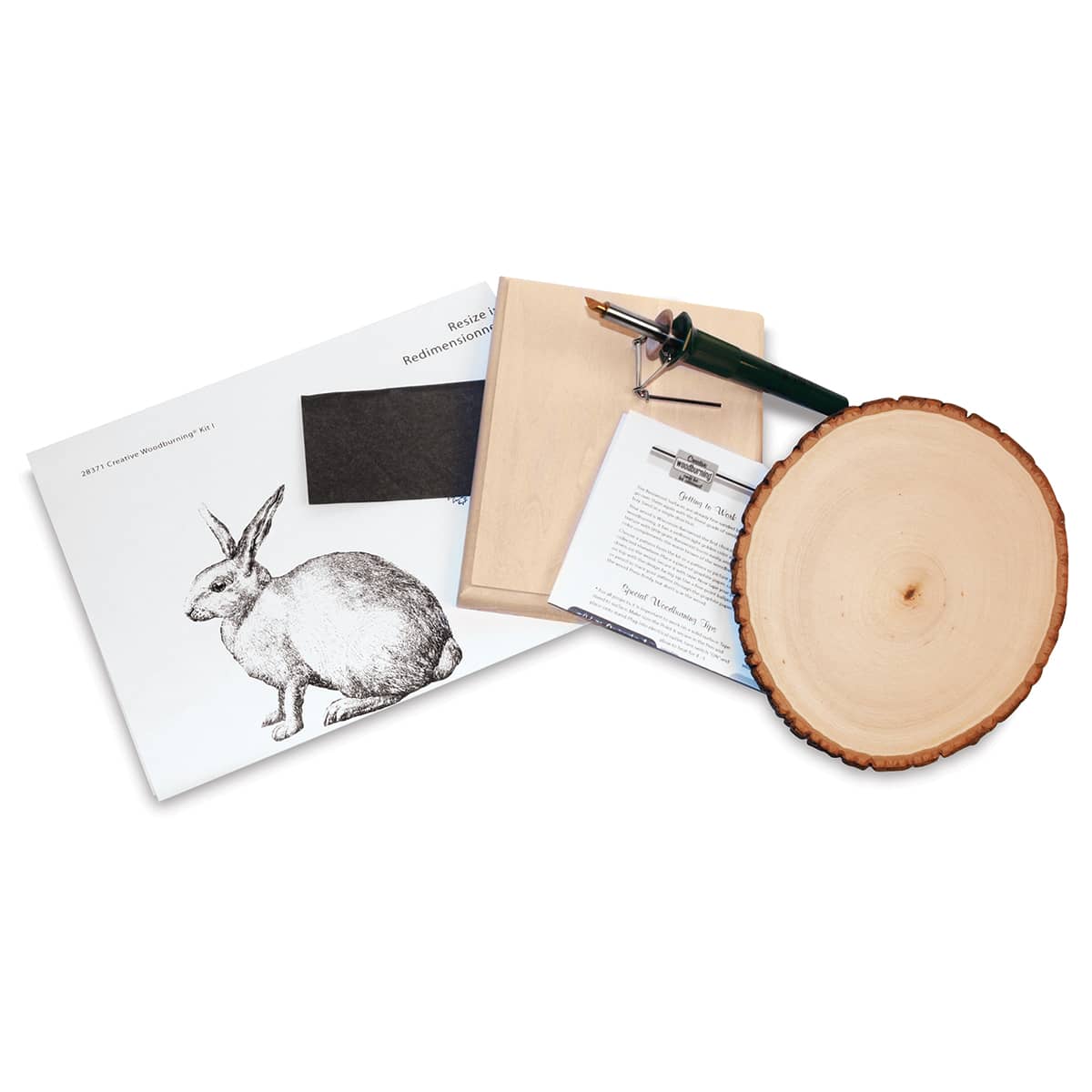 Walnut Hollow Creative Woodburning Kit - Components of Woodburning Kit shown 