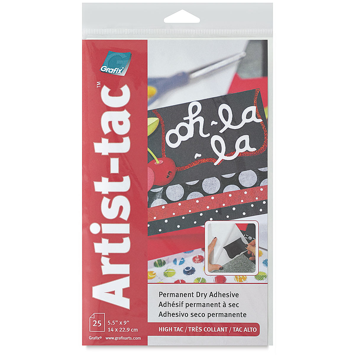 Grafix Artist Tac - 5-1/2" x 9", Pkg of 25 Sheets