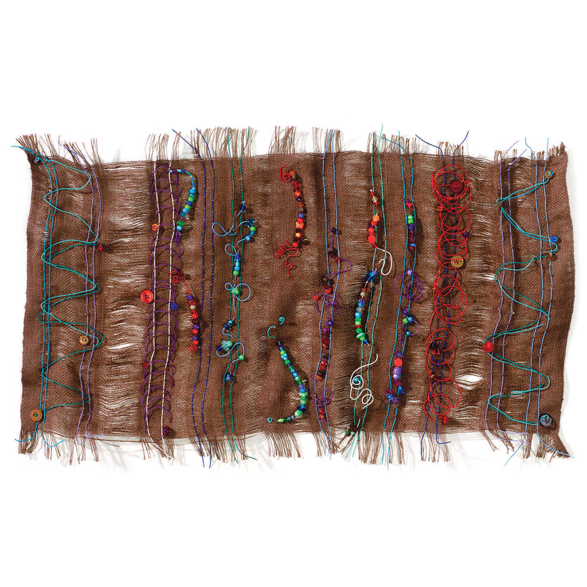burlap weaving