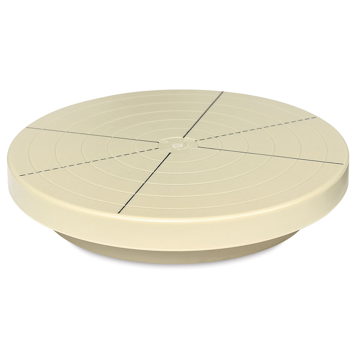 Richeson Plastic Banding Wheel - Angled view of wheel showing height