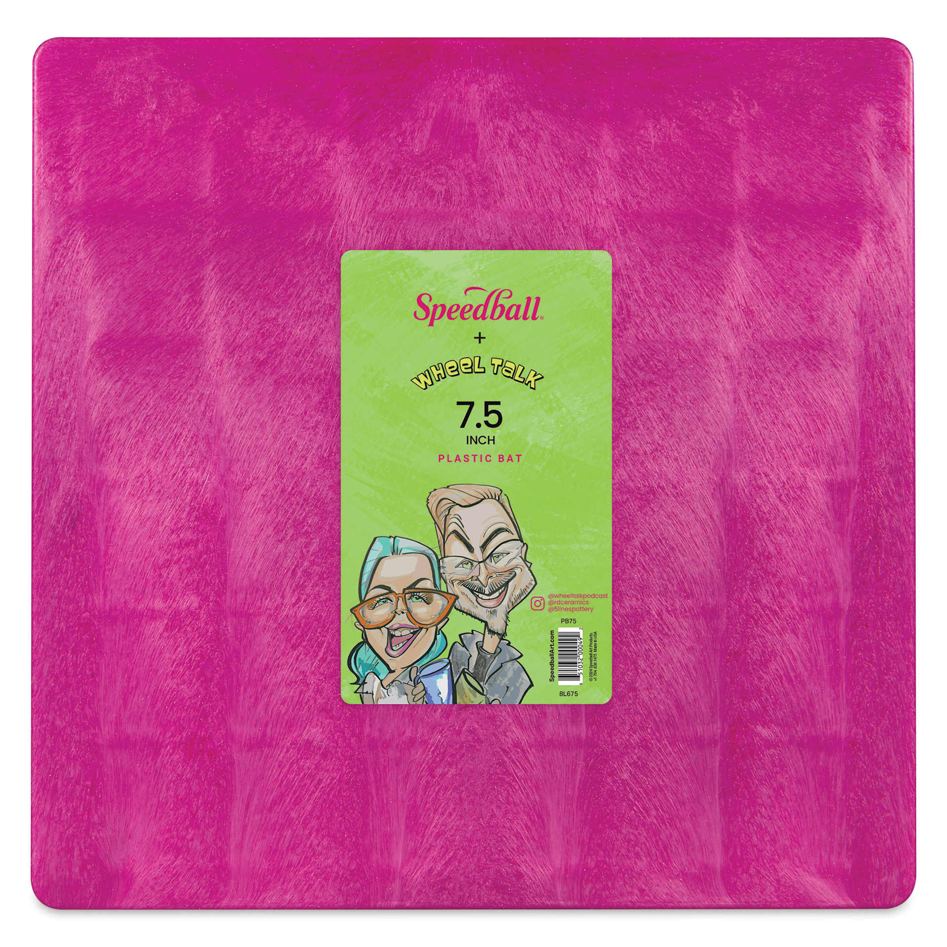 Speedball Bats - Square, 7-1/2", Pink