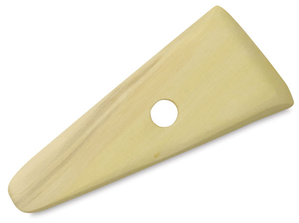 Potters' Throwing Ribs - Side view of Shape 2 Short Triangular Tool
