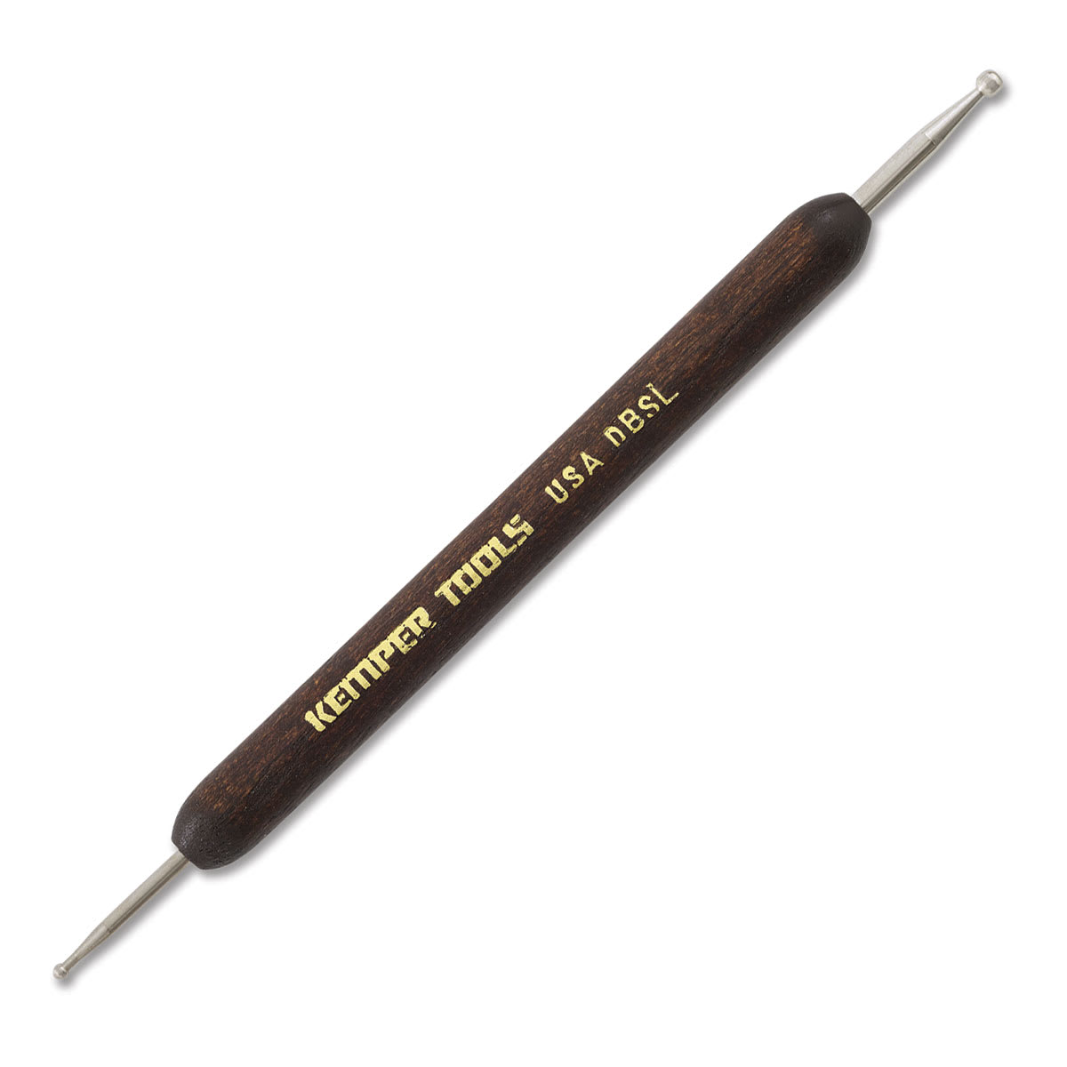 Kemper Double Ball Stylus Embossing Tools - 1 Large Size Tool shown at left angle