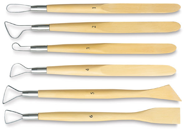 Single End Tools - Set of 6 Ribbon Set Tools shown horizontally
