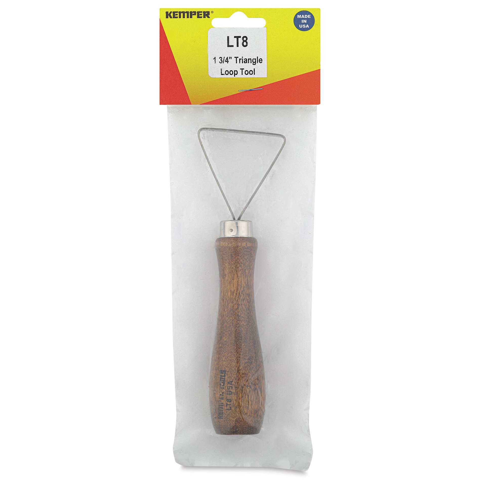 Kemper Ceramic Loop Tool - 5", Triangle, 1-3/4" front of packaging