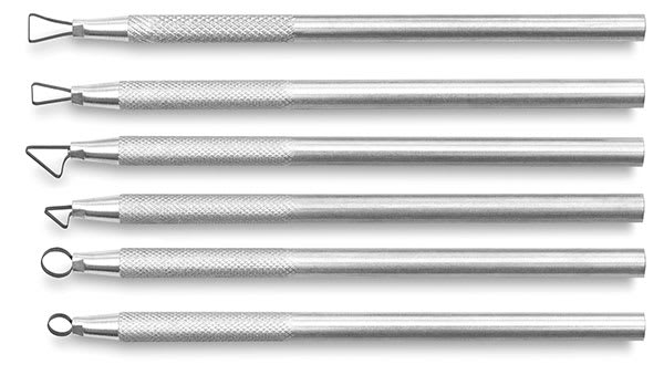 Mini Ribbon Tool Set - 6 different Ribbon Tools shown horizontally
