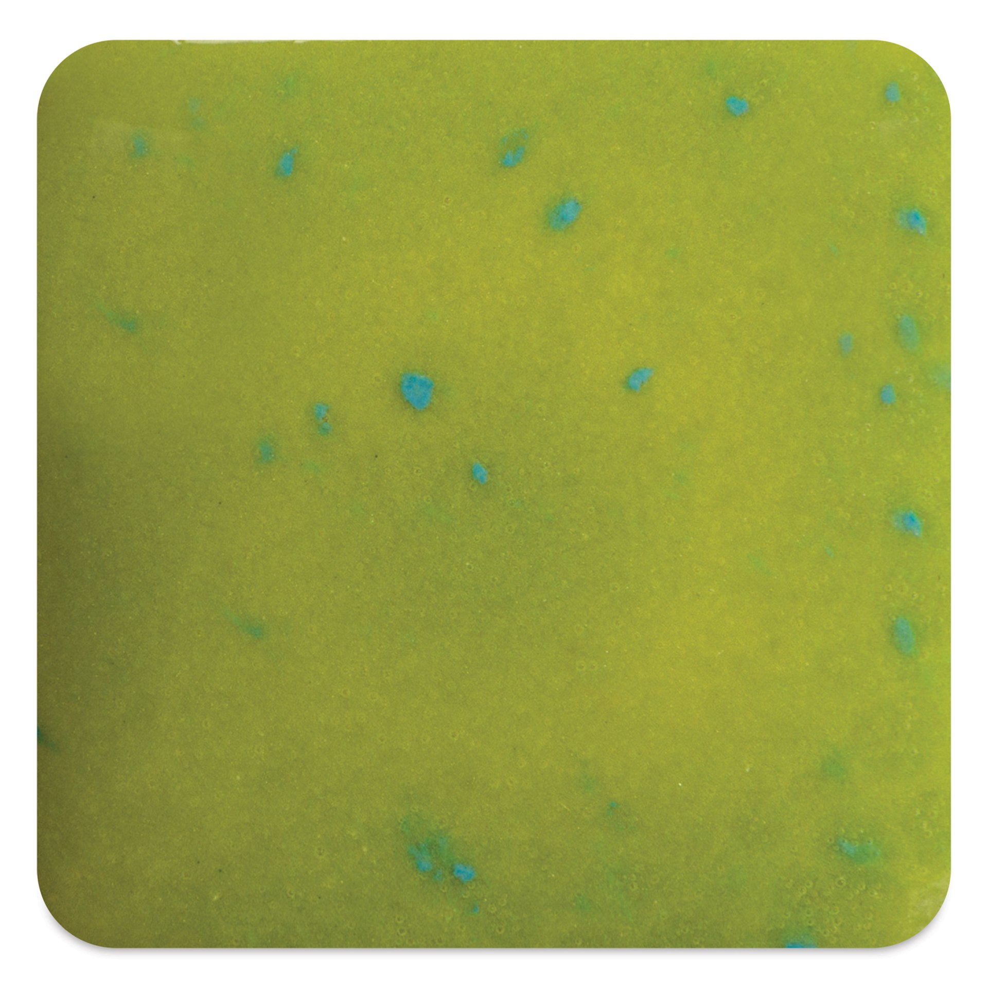 Mayco Speckled Stroke & Coat Glaze - Speckled Sour Apple, fired at cone 6 oxidation
