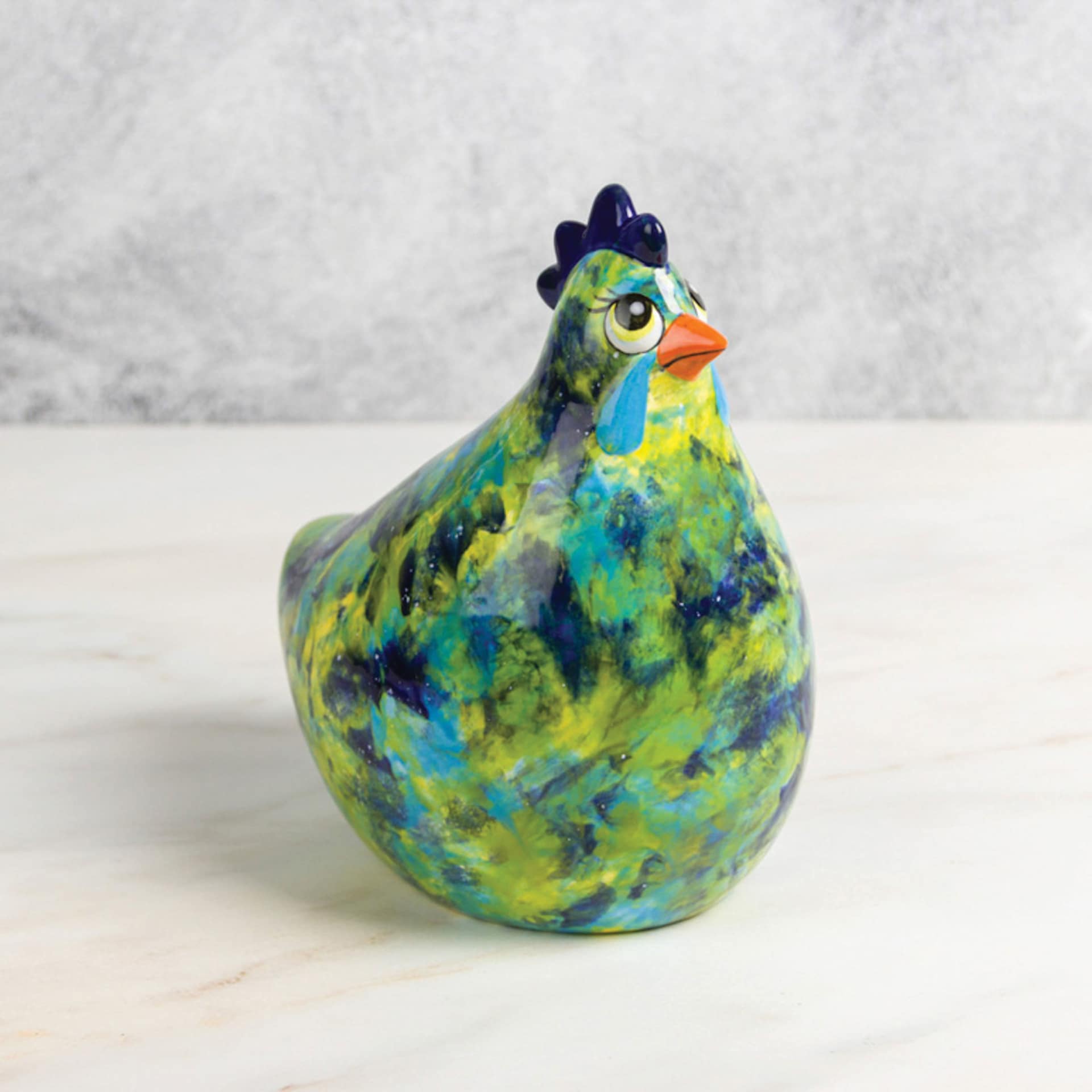 Mayco Stroke & Coat - additional finished hen figurine example