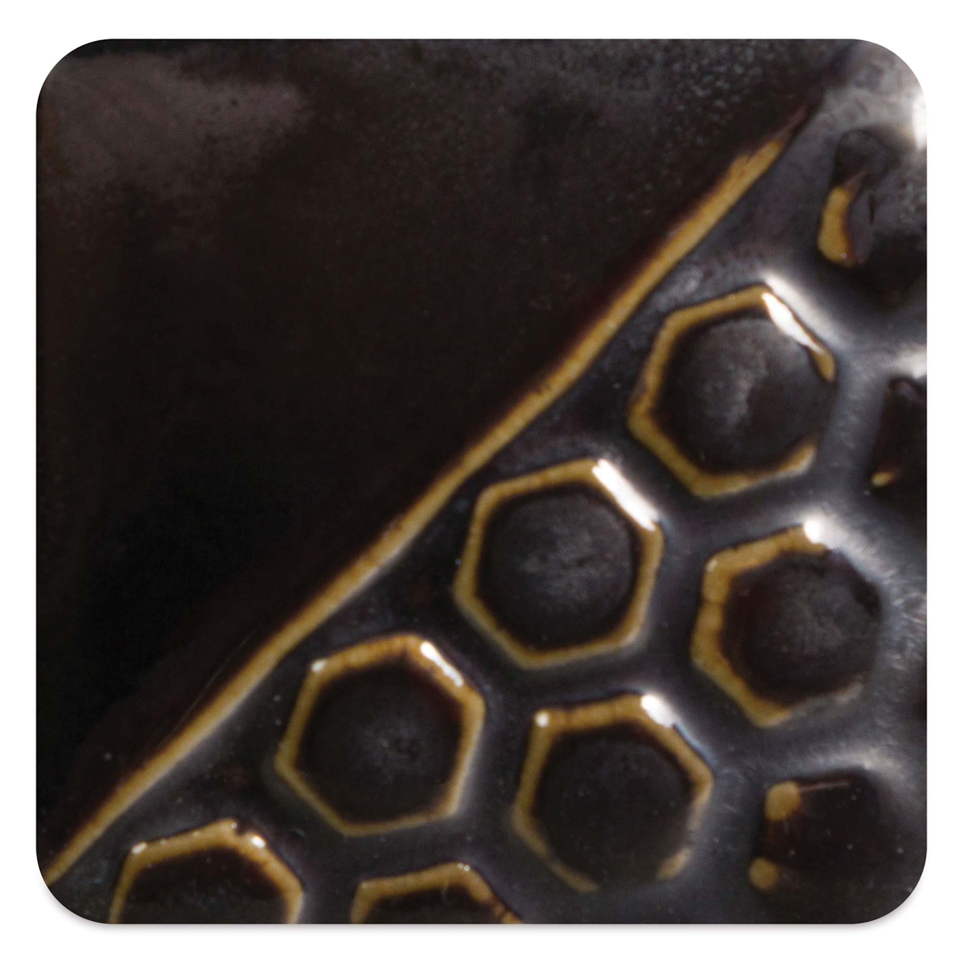 Mayco Elements Glaze - Black Adventurine, fired at cone 6 oxidation