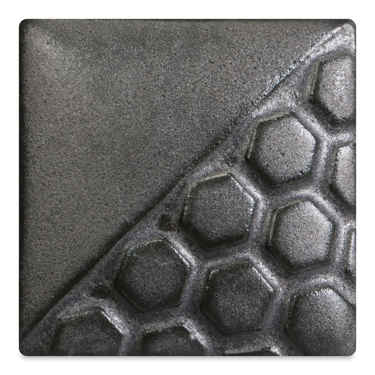 Mayco Elements Glaze - Burnished Steel, fired at cone 06 oxidation