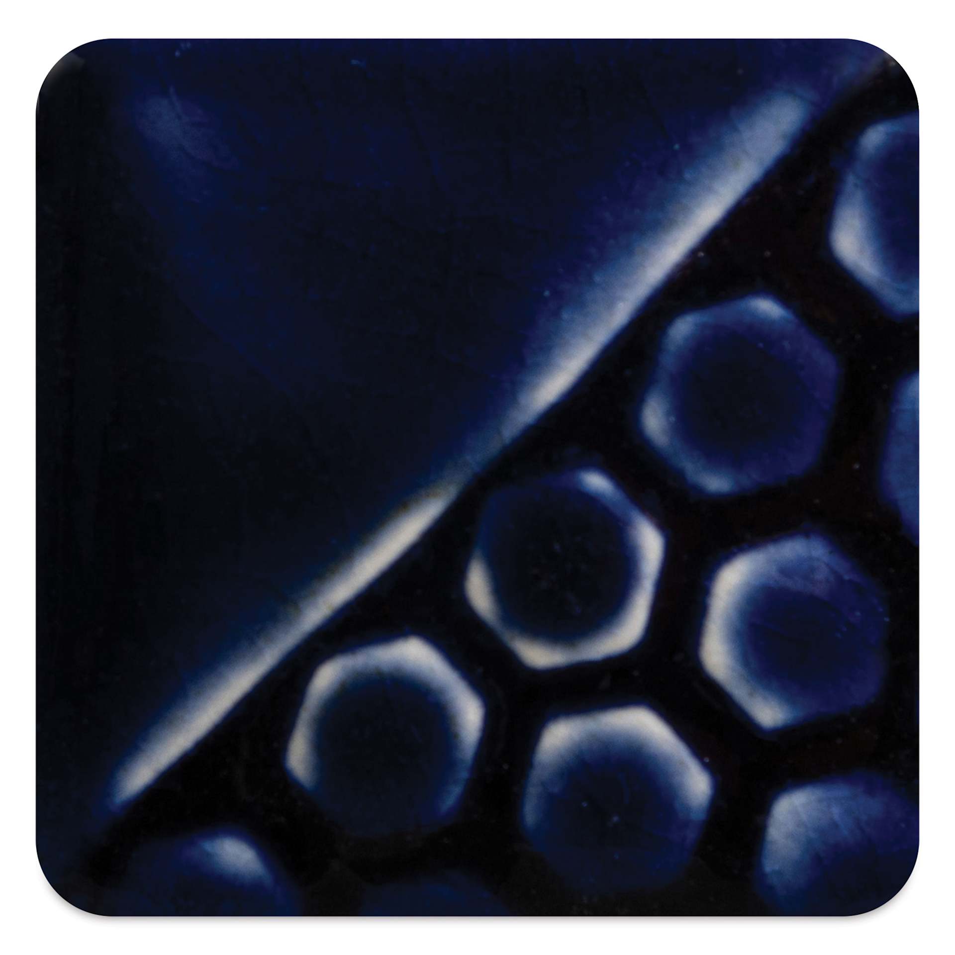 Mayco Elements Glaze - Mirror Blue, fired at cone 6 oxidation