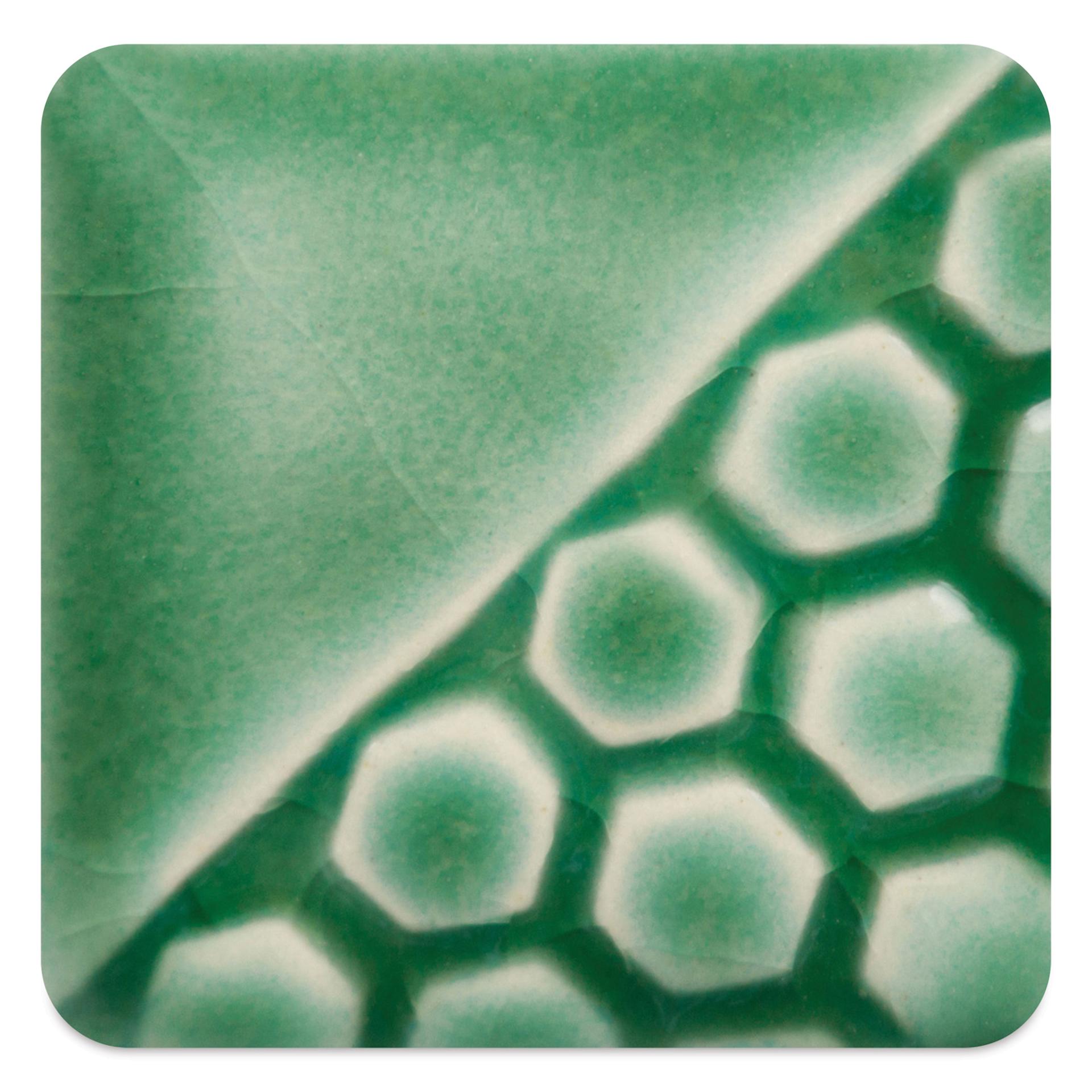 Mayco Elements Glaze - Caribbean Blue, fired at cone 6 oxidation
