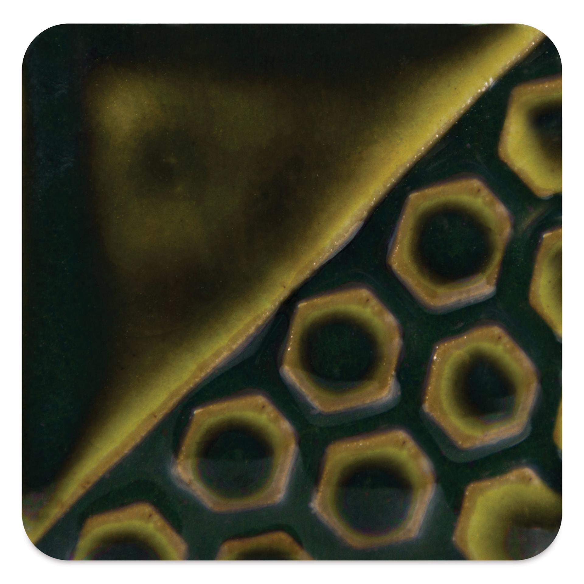 Mayco Elements Glaze - Bottle Green, fired at cone 6 oxidation