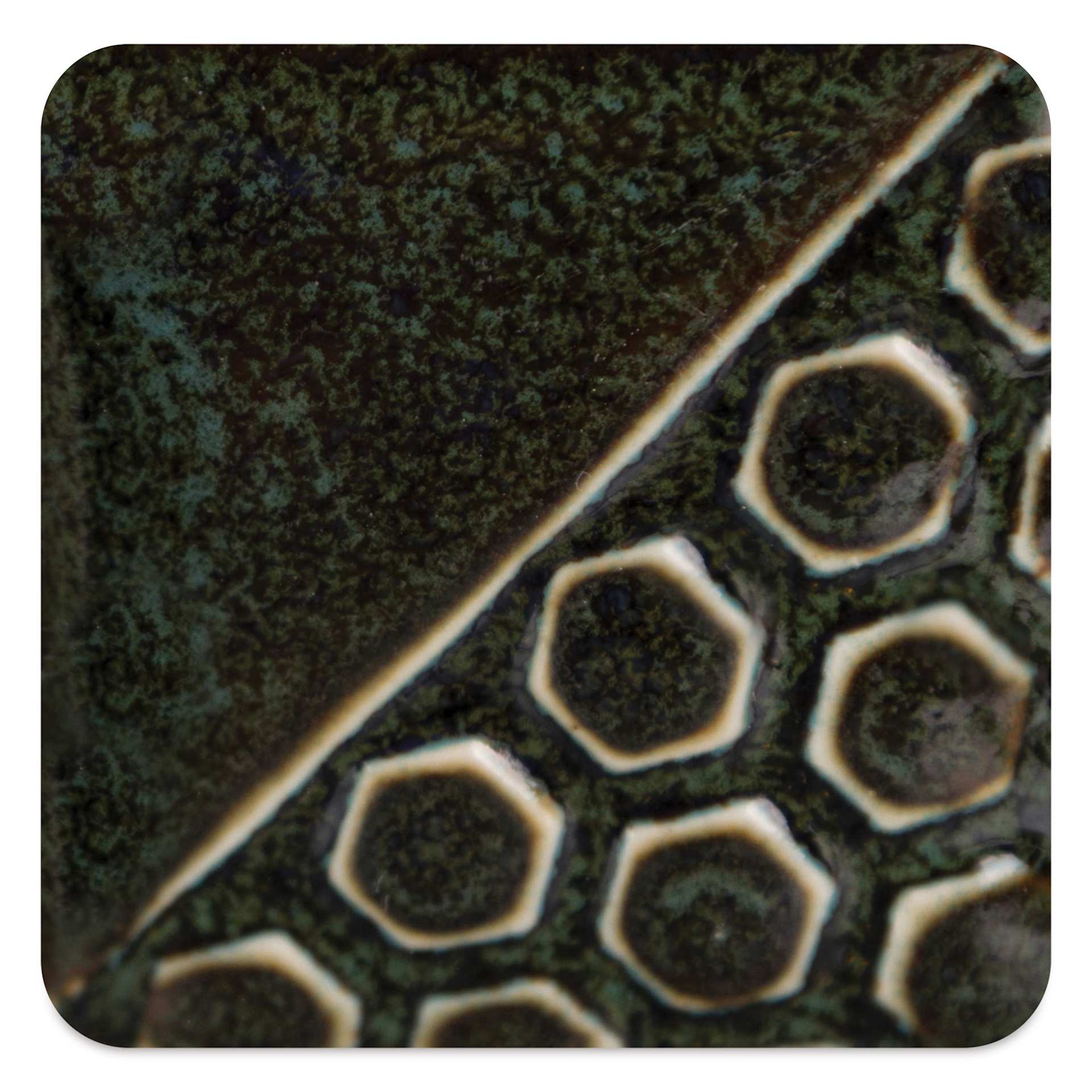 Mayco Elements Glaze - Sea Green, fired at cone 10 reduction