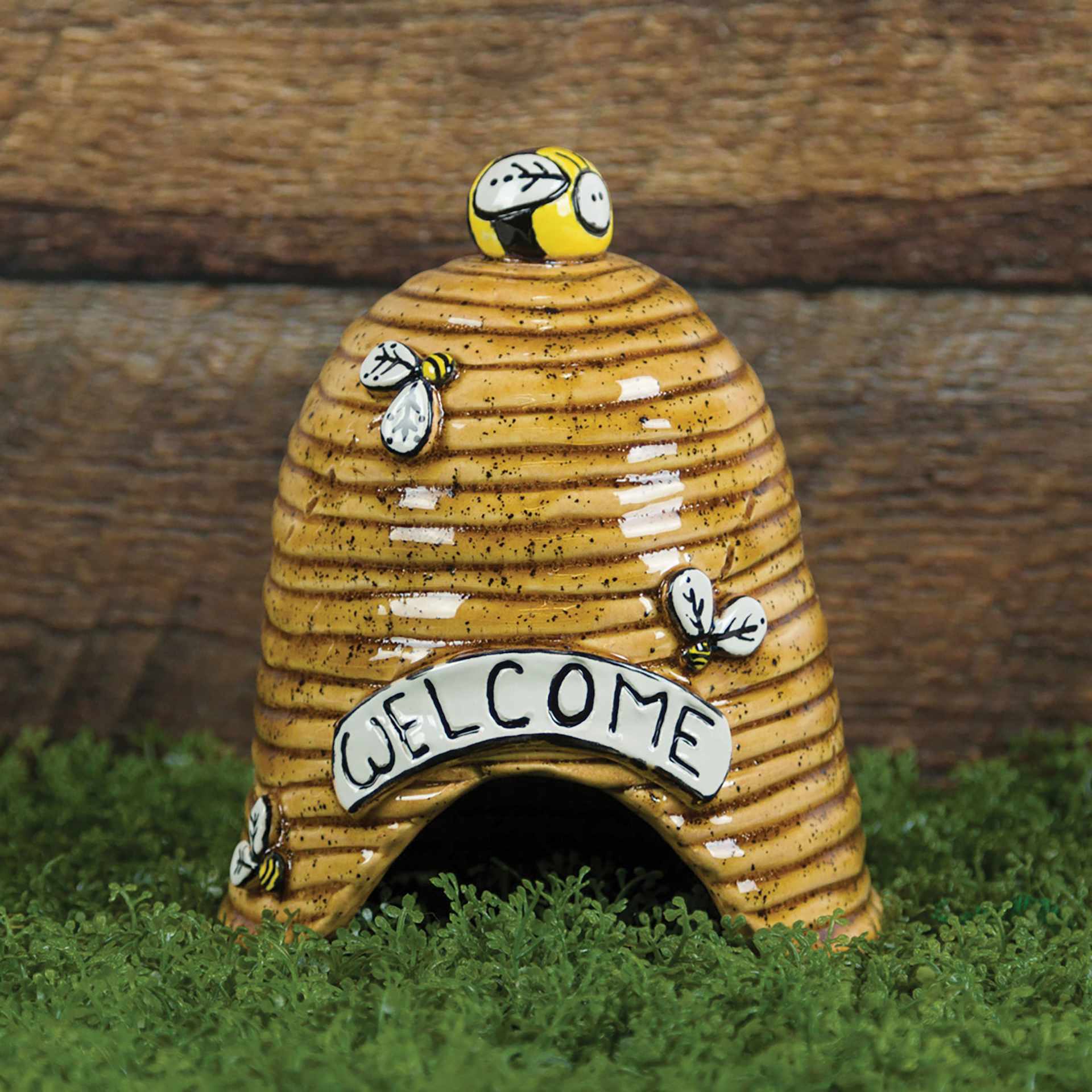 Mayco Elements Glazes - finished bee hive decorative piece example