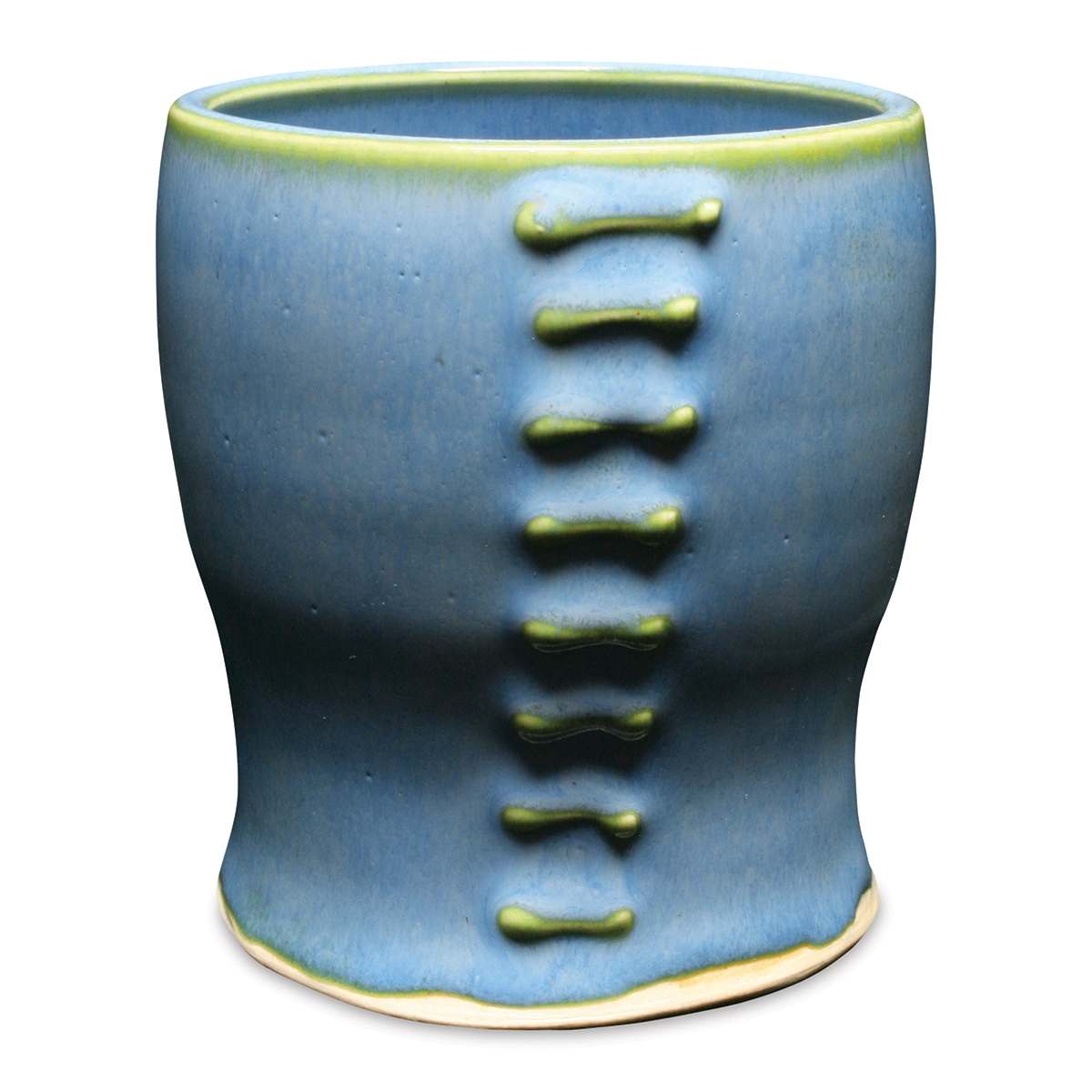 Amaco Potter's Choice Glaze - Gallon, Arctic Blue coat gradients finished vase
example