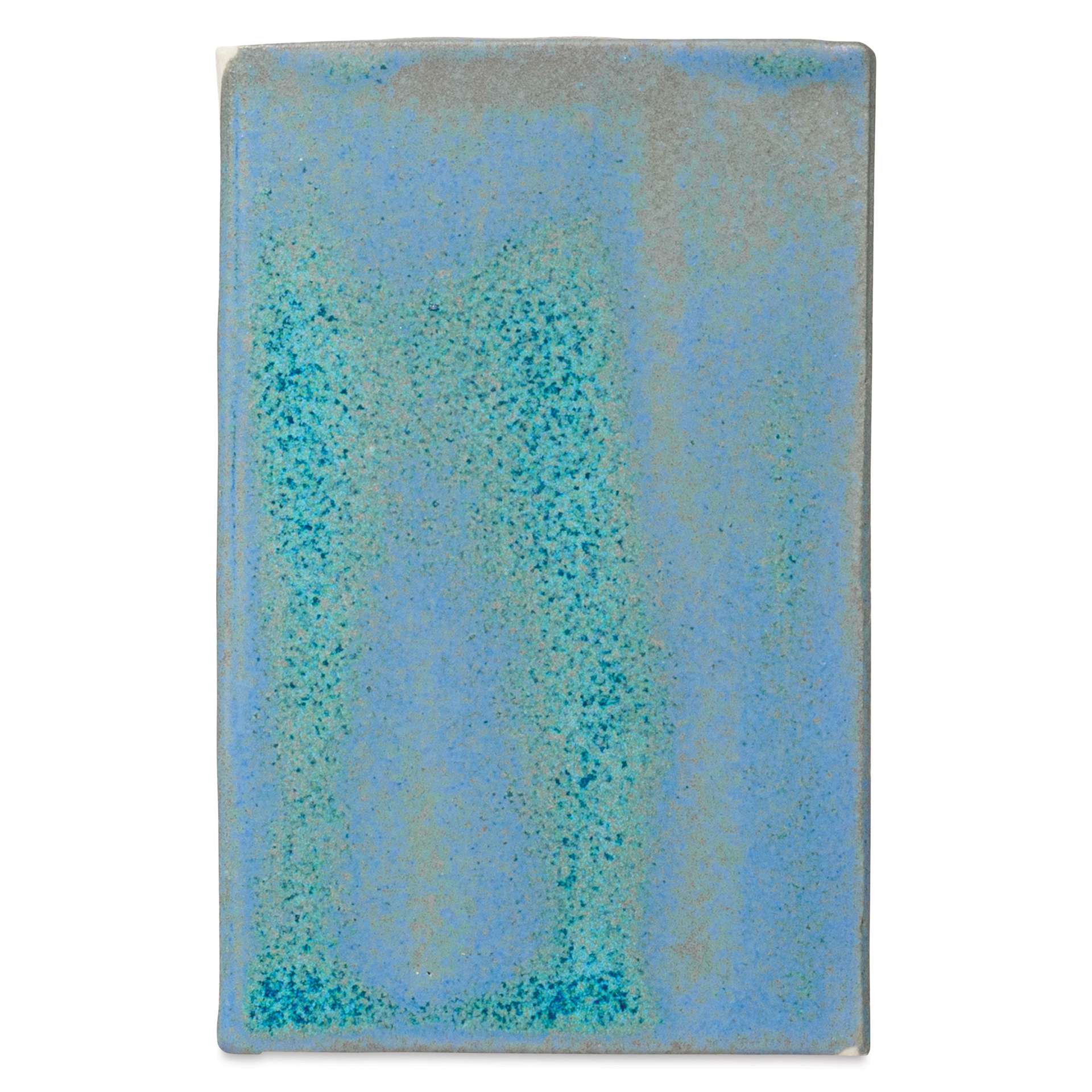 Amaco Potter's Choice Glaze - Tuscan Blue single coat fired to cone 5 oxidation