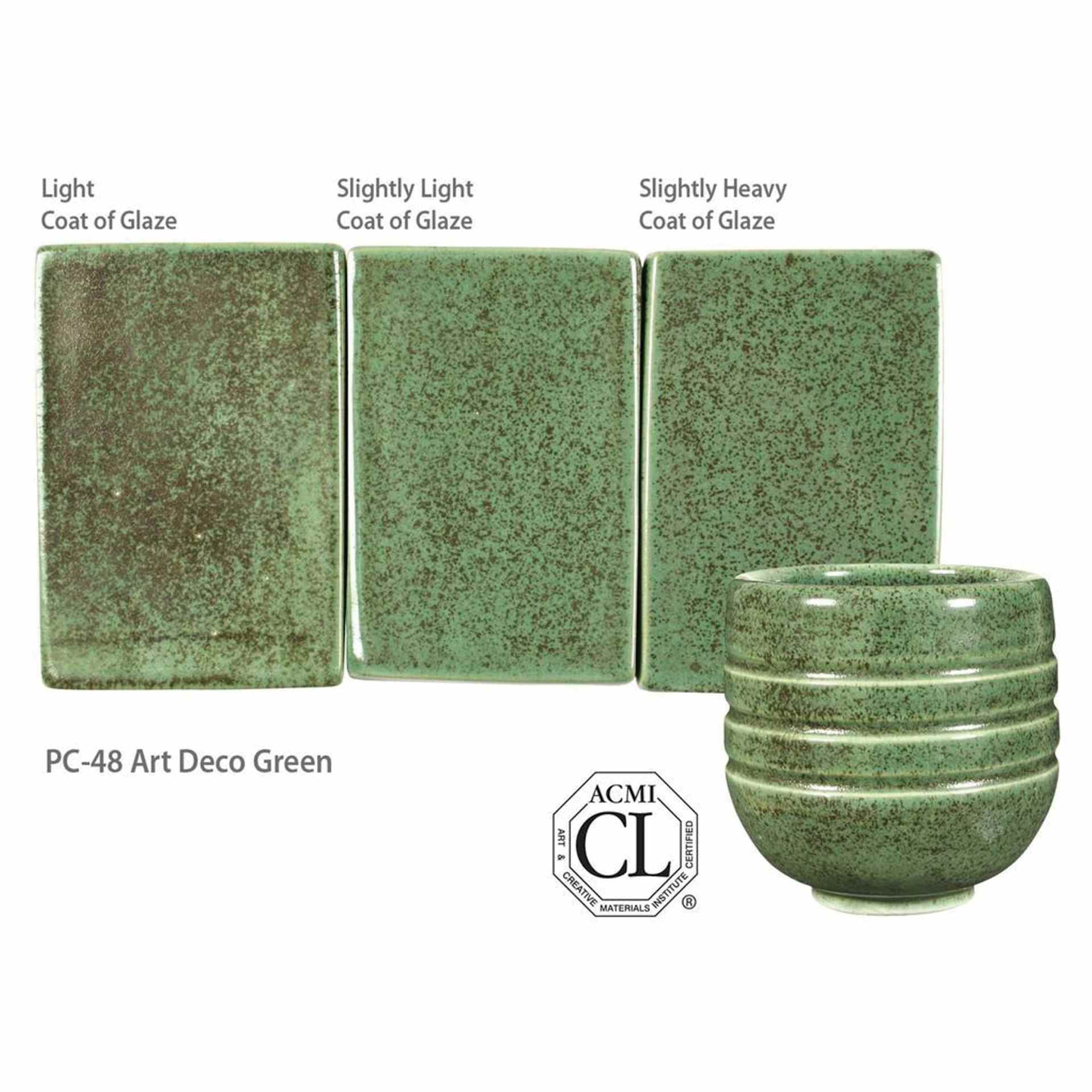 Amaco Potter's Choice Glaze - Gallon, Art Deco Green