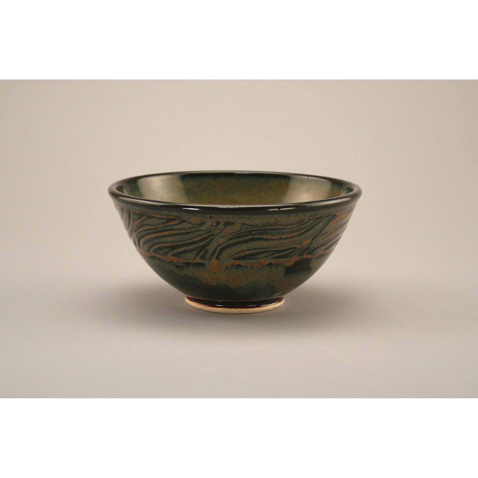 Ironstone Amaco Potter's Choice Glaze applied to a bowl