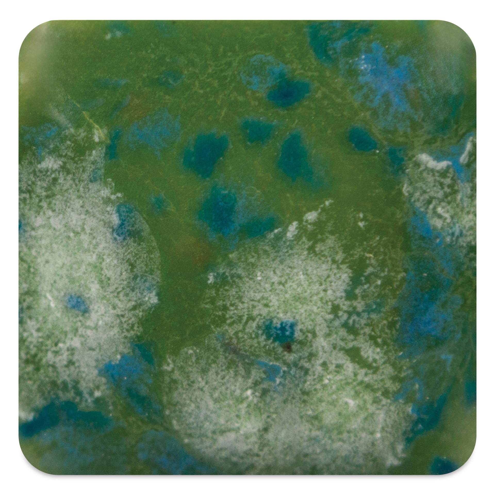 Mayco Crystalite Glaze - Spotted Kiwi, fired to Cone 10 reduction