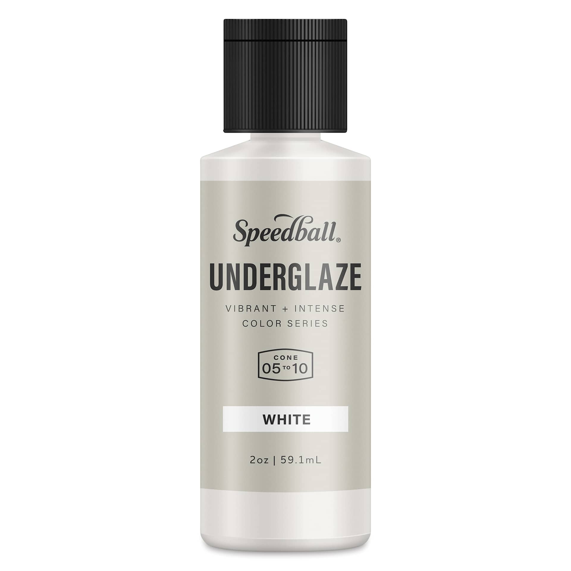 Speedball Ceramic Underglaze - White, Opaque, 2 oz - bottle