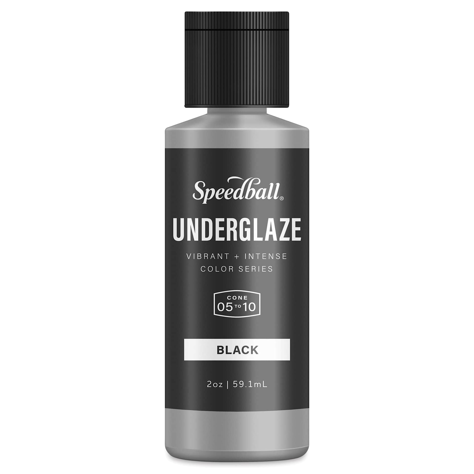 Speedball Ceramic Underglaze - Black, Opaque, 2 oz