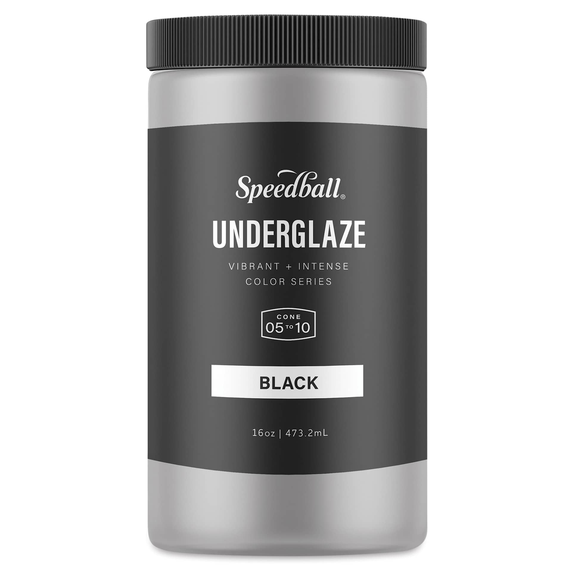 Speedball Ceramic Underglaze - Black, Opaque, 16 oz