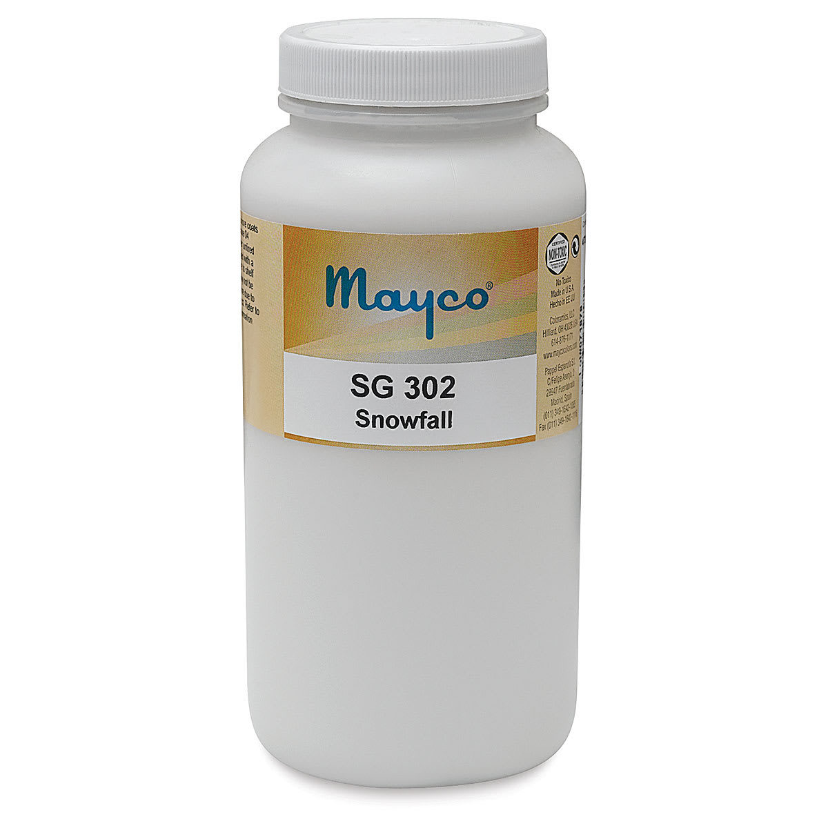 Mayco Snowfall Glaze, Pint front