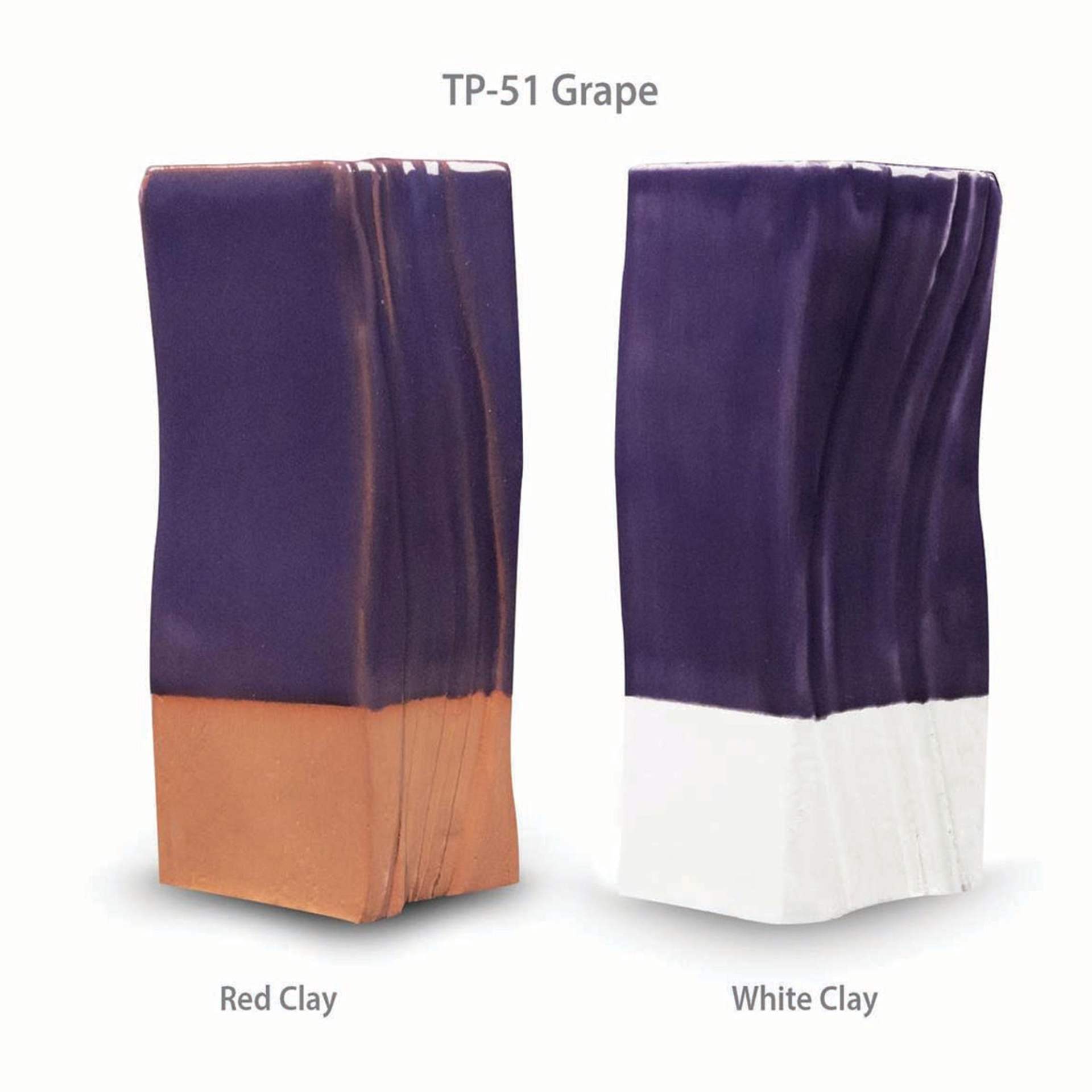 Amaco Teacher's Palette Glaze - Pint, Grape clay comparison