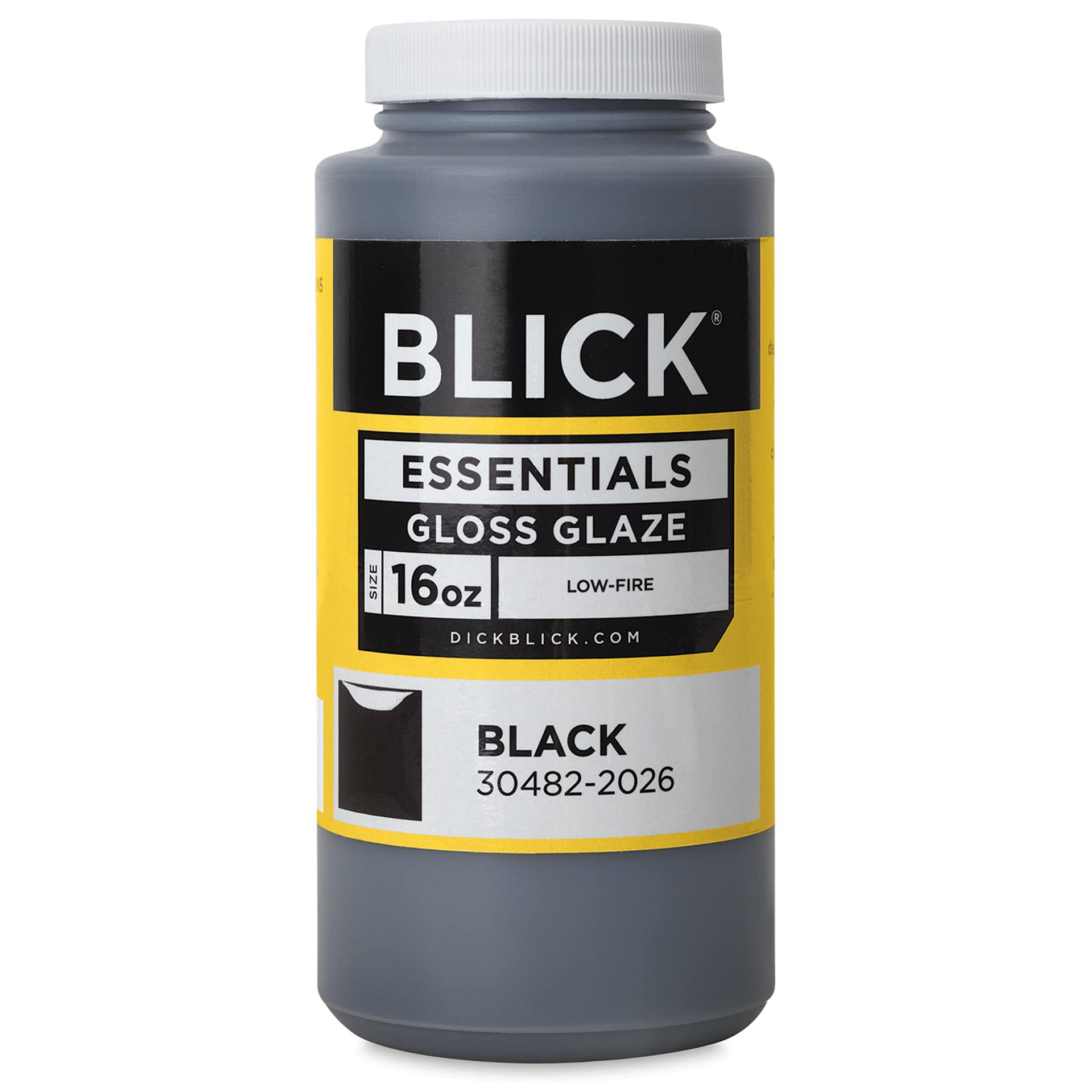 Blick Essentials Gloss Glaze - Black, 16 oz (Pint)