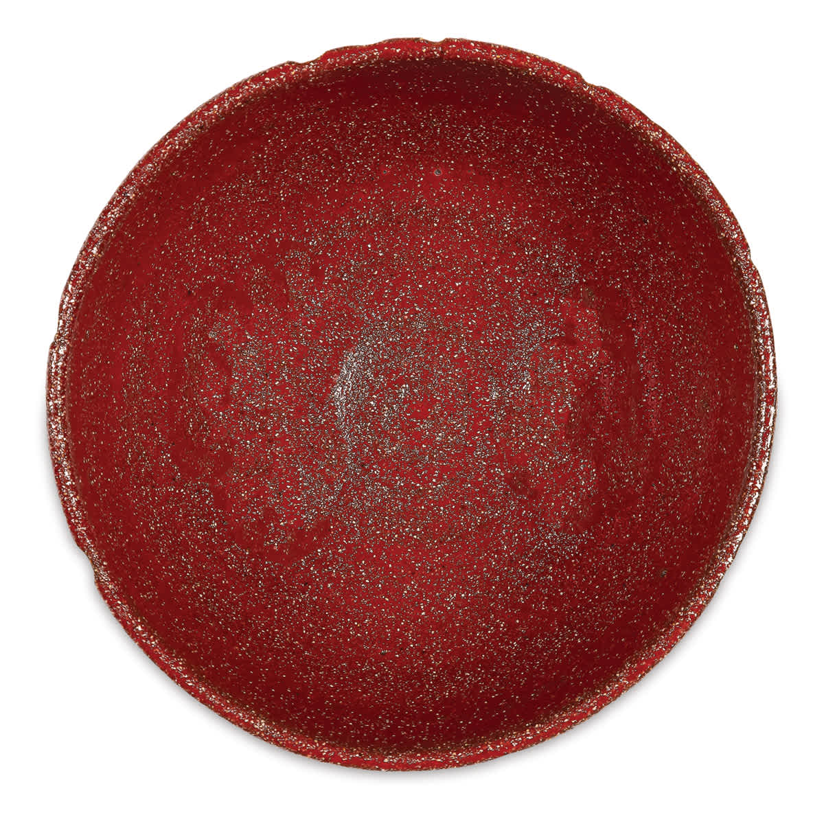 Blick Essentials Gloss Glaze, Candy Apple. Inside of bowl fired at Cone 6 on Amaco #29 Clay.