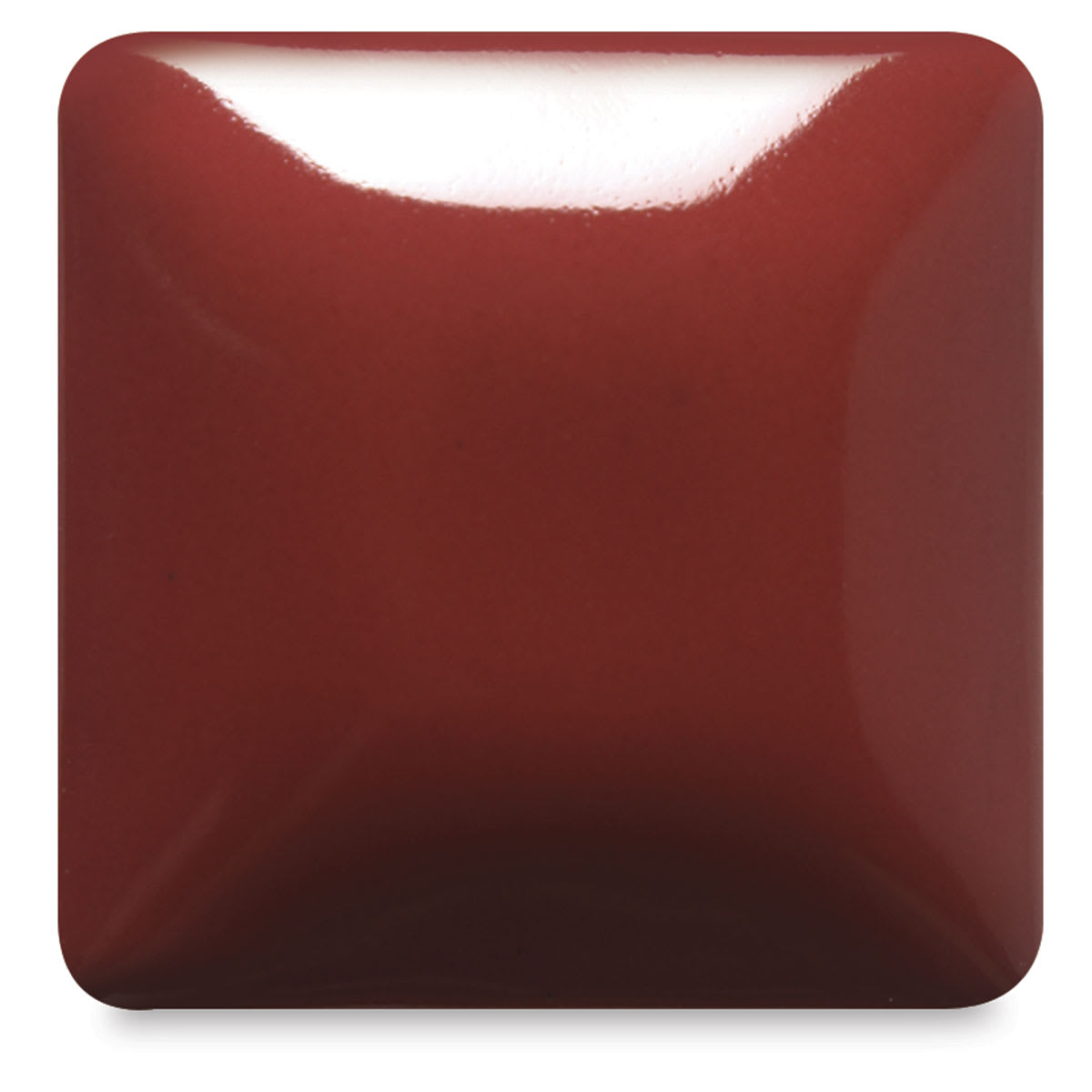 Blick Essentials Gloss Glaze - Pint, Cardinal, fired at Cone 06 oxidation
