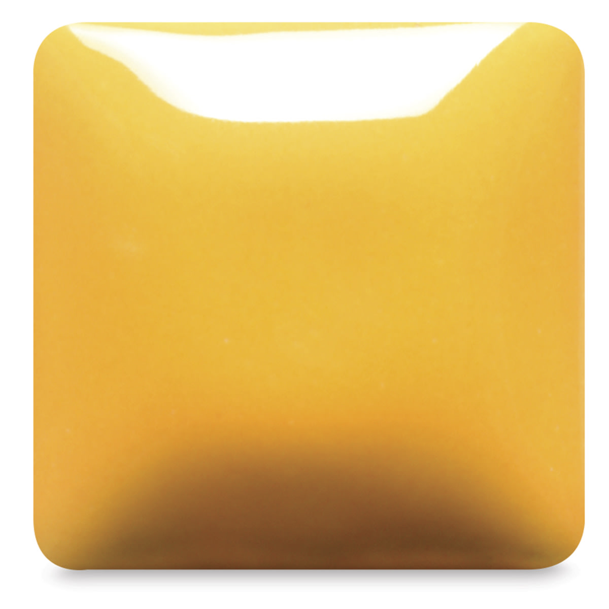 Blick Essentials Gloss Glaze - Pint, Sunflower, fired at Cone 06 oxidation