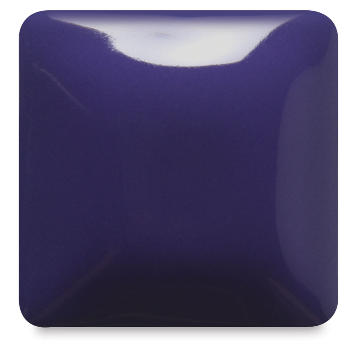 Blick Essentials Gloss Glaze - Pint, Indigo, fired at Cone 06 oxidation