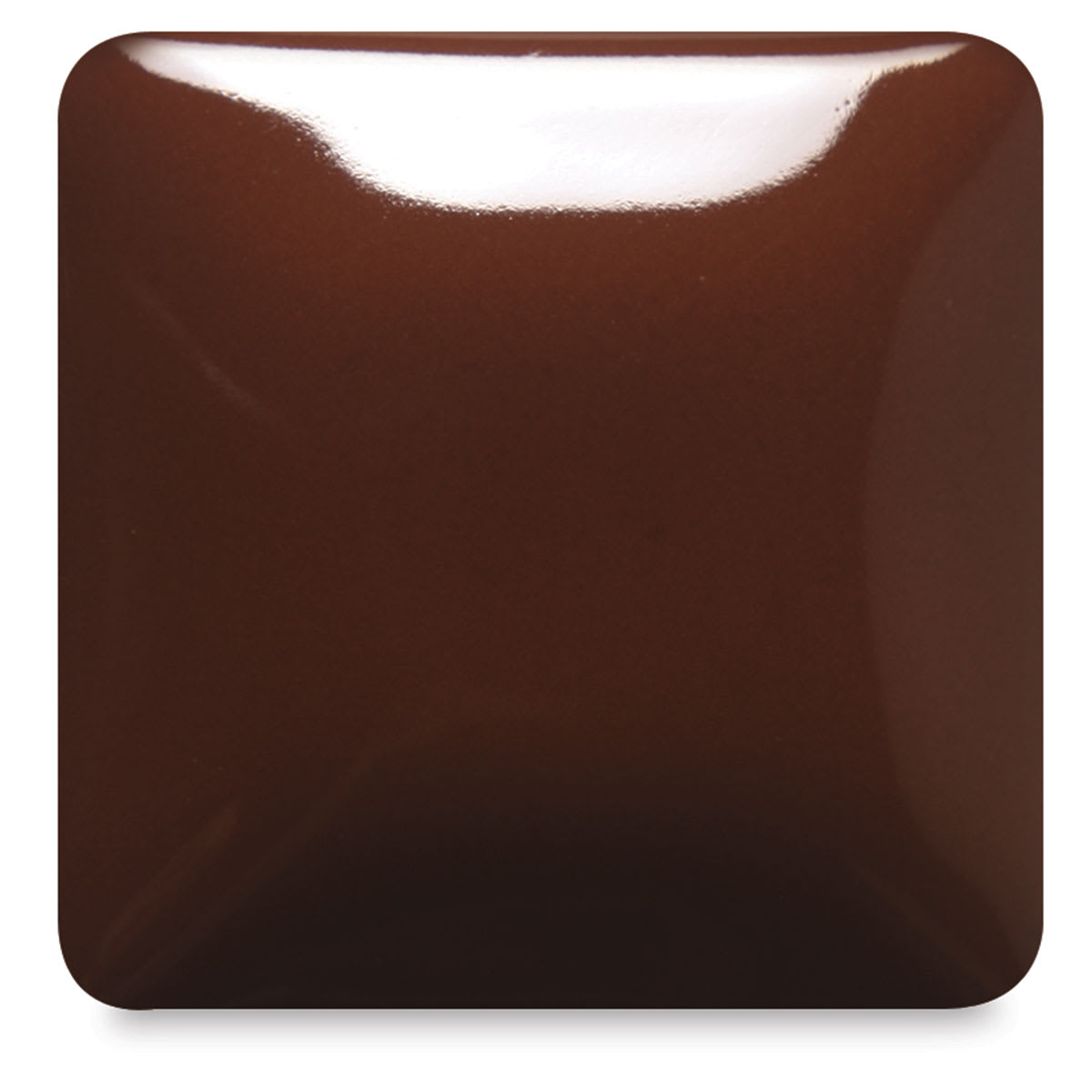 Blick Essentials Gloss Glaze - Pint, Milk Chocolate, fired at Cone 06 oxidation