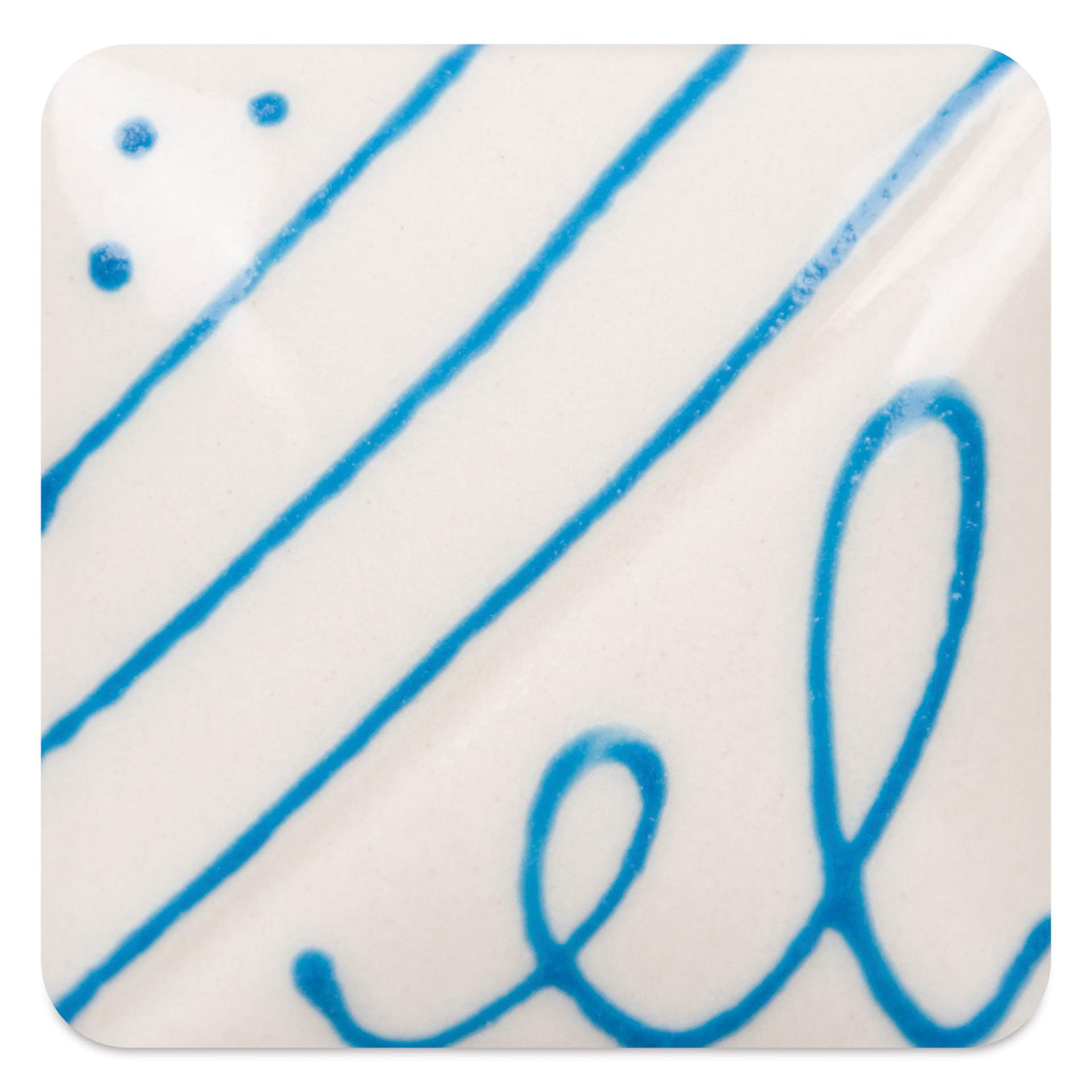 Mayco Designer Liners - Bright Blue fired to cone 6 oxidation