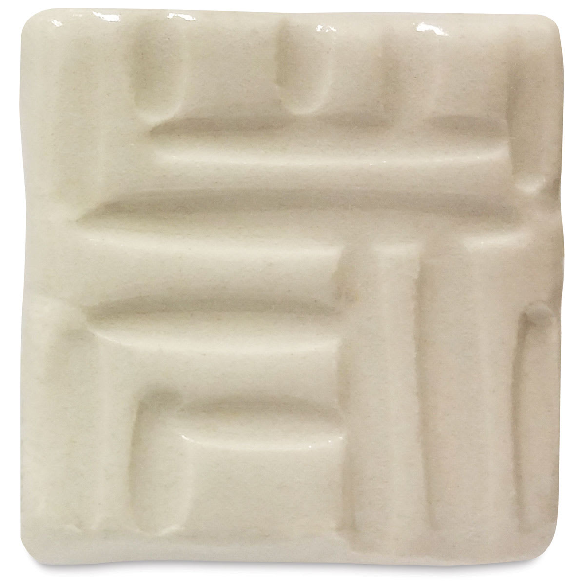 Speedball Stoneware Glaze - Clear glaze on tile