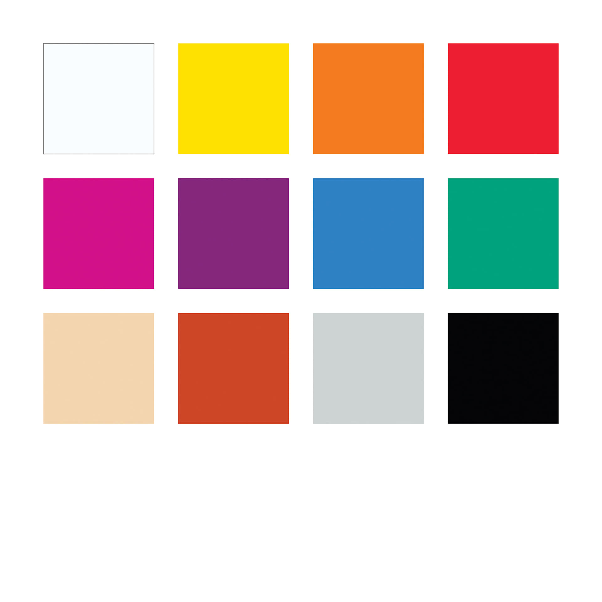 Staedtler Fimo Professional Polymer Clays - Basic Colors, Set of 12, swatches