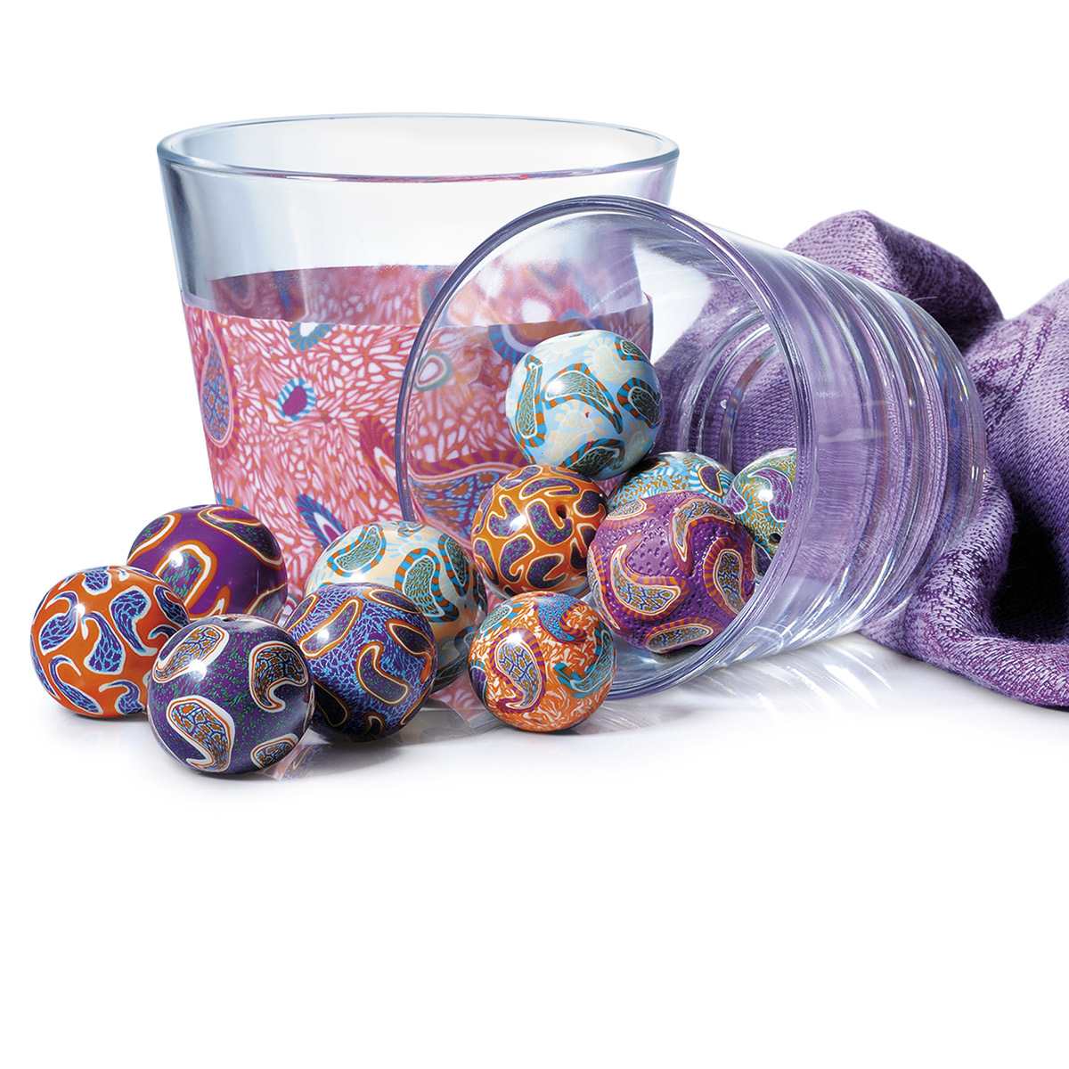 Staedtler Fimo Professional Polymer Clay - finished decorative sphere examples