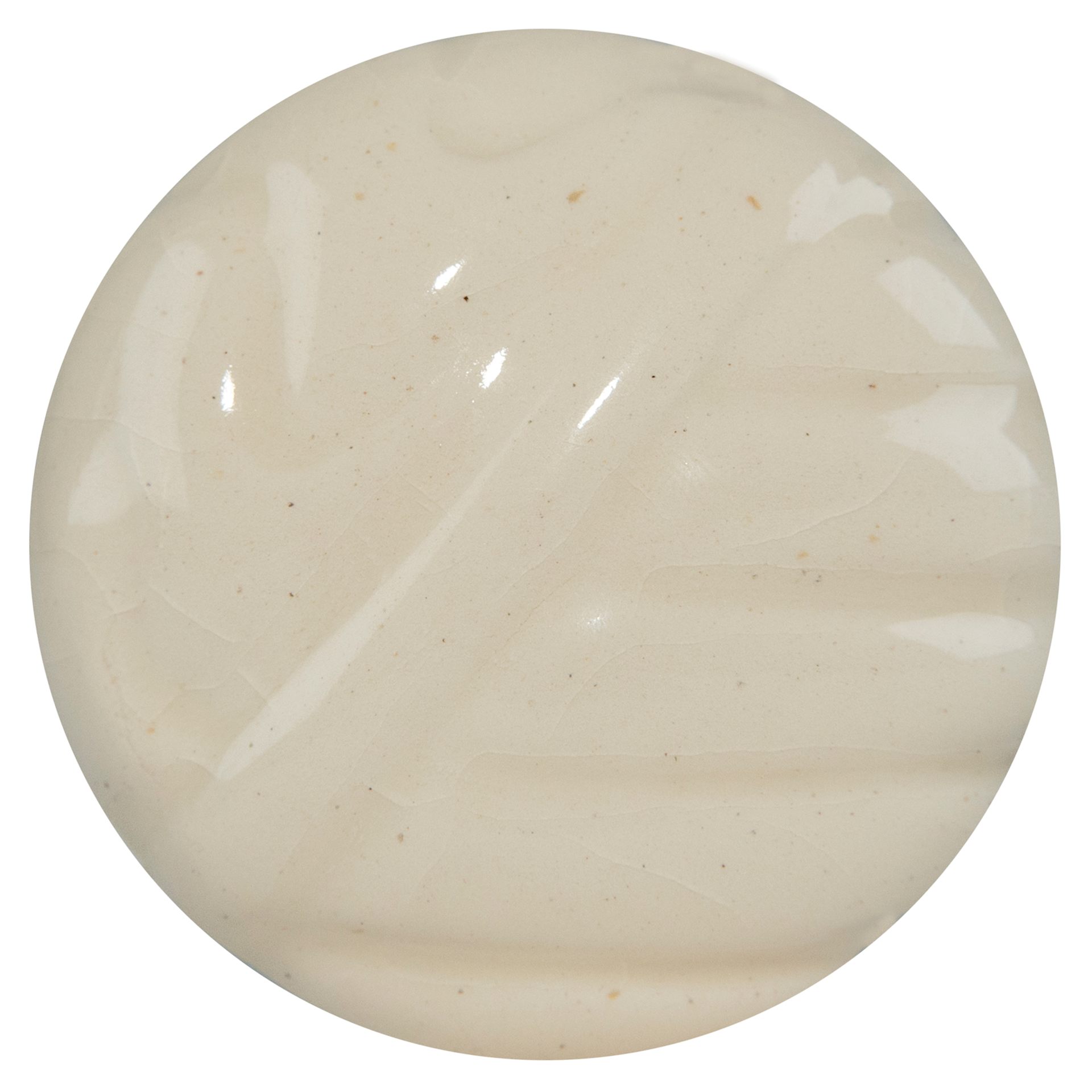 Amaco No. 38 White Stoneware Clay - 50 lb fired with HF-9 Clear glaze applied