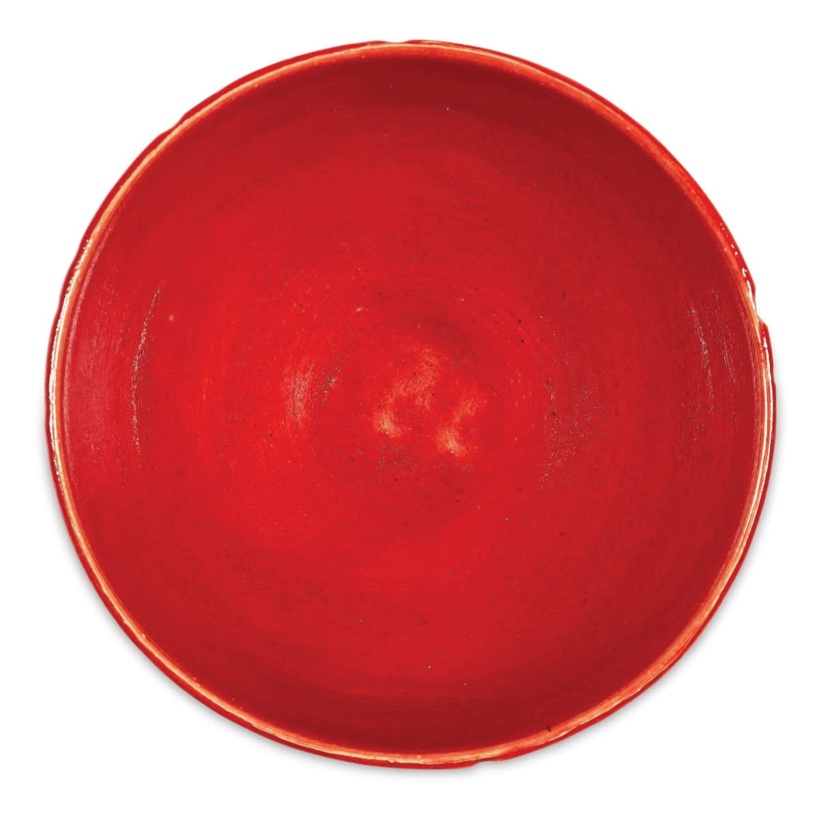 Blick Stoneware Clay - Example of Use (top view). Fired Cone 6 using Blick Essentials Glaze, Candy Apple (Sold Separately)