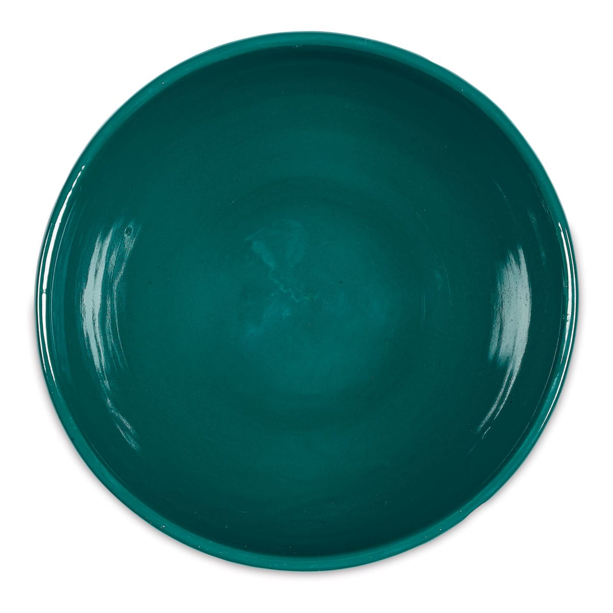 Blick Talc-Free White Clay - Example of Use (top view). Fired Cone 06 using Blick Essentials Glaze, Jade (Sold Separately) Blick Talc-Free White Clay - Example of Use (top view). Fired Cone 06 using Blick Essentials Glaze, Jade (Sold Separately)