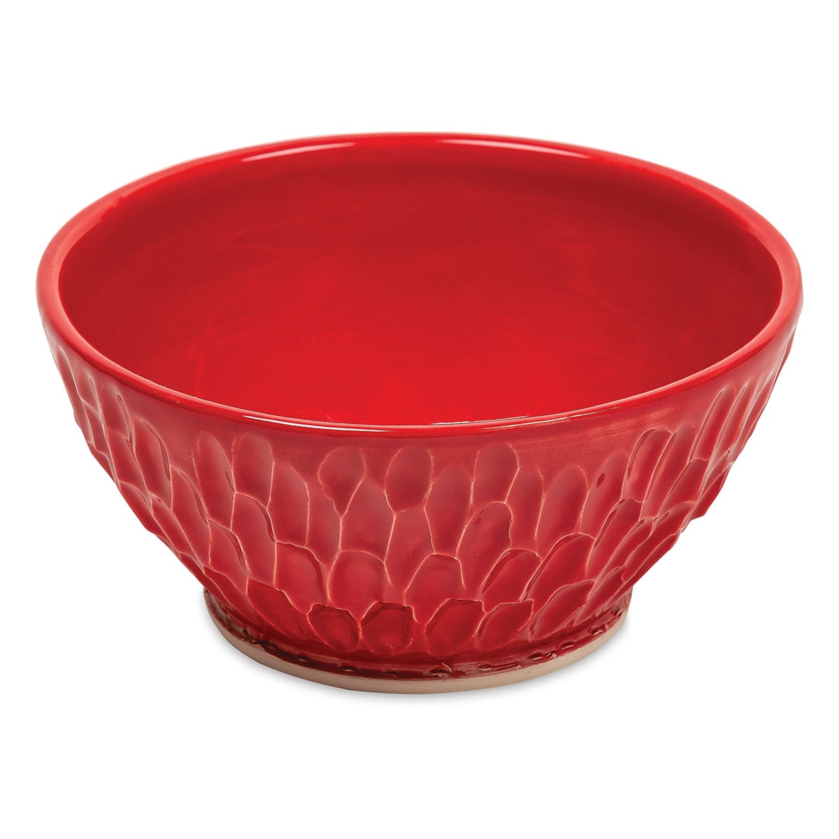 Blick Talc-Free White Clay - Example of Use. Fired Cone 06 using Blick Essentials Glaze, Candy Apple (Sold Separately) Blick Talc-Free White Clay - Example of Use. Fired Cone 06 using Blick Essentials Glaze, Candy Apple (Sold Separately)