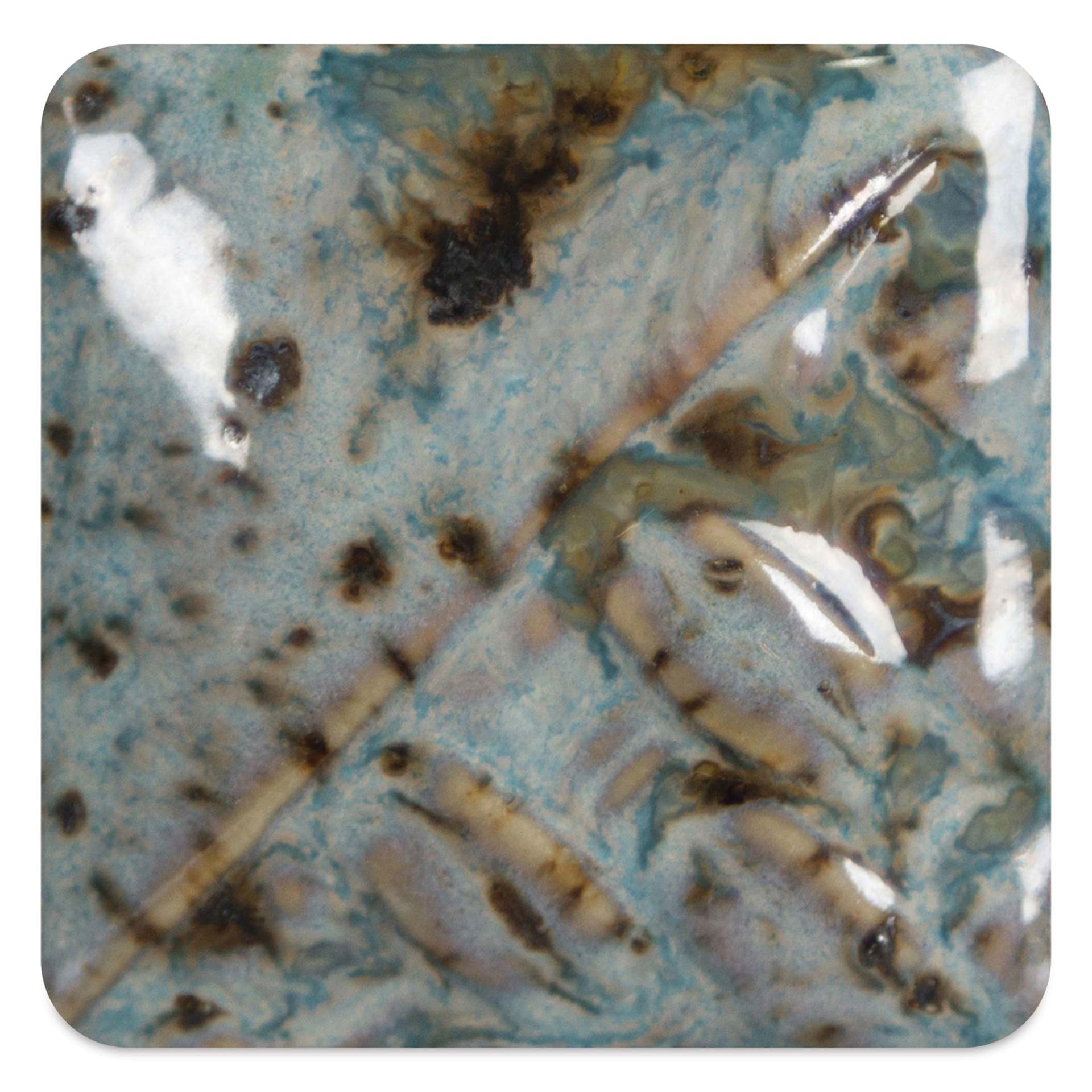 Mayco Stoneware Crystal Glaze - Cenote fired at cone 10 reduction