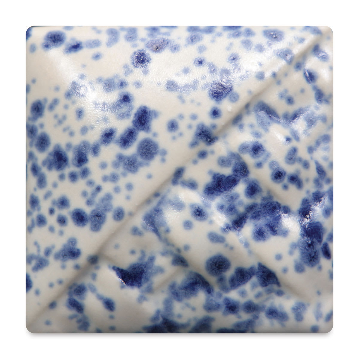 Mayco Stoneware Crystal Glaze - Blue Splatterware fired to cone 6 oxidation